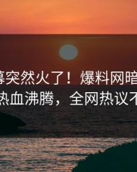 今日内幕突然火了！爆料网暗网大V居然热血沸腾，全网热议不断
