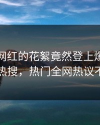 速看！网红的花絮竟然登上爆料网暗网热搜，热门全网热议不断