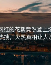 发现！网红的花絮竟然登上爆料网暗网热搜，火热真相让人瞠目