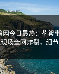 爆料网暗网今日最热：花絮事件曝光，神秘人现场全网炸裂，细节太炸裂