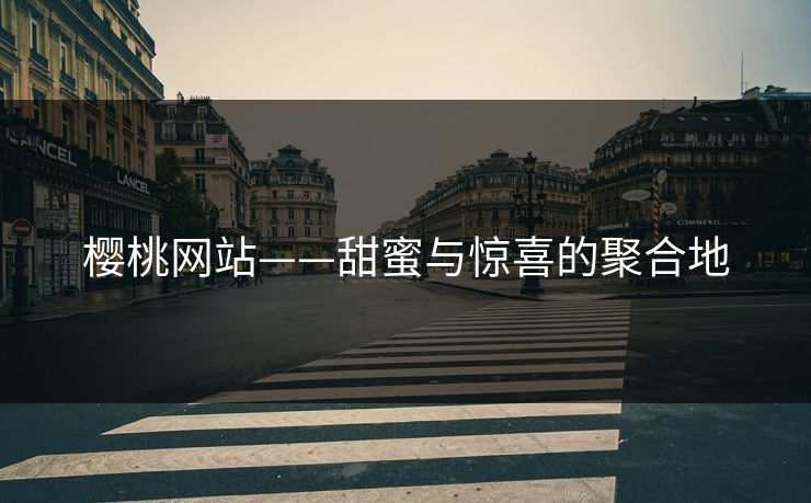 樱桃网站——甜蜜与惊喜的聚合地