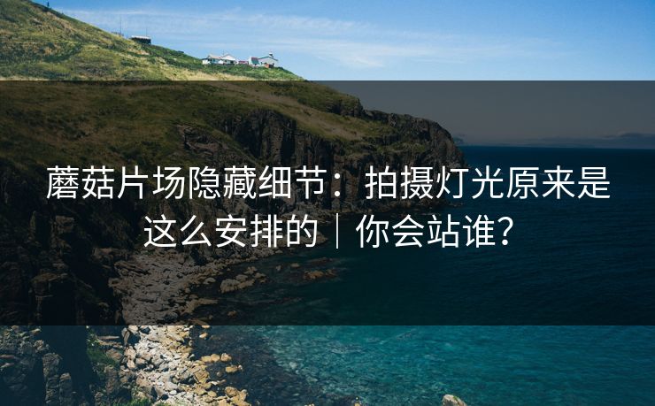 蘑菇片场隐藏细节：拍摄灯光原来是这么安排的｜你会站谁？